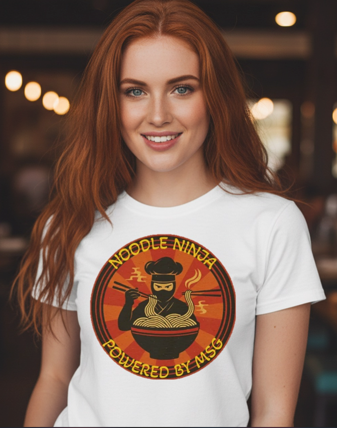 Noodle Ninja T‑Shirt — "Powered by MSG" Ramen Lover T-Shirt